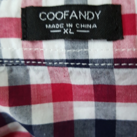Coofandy Check Pattern Button Down Shirt - Picture 6 of 7